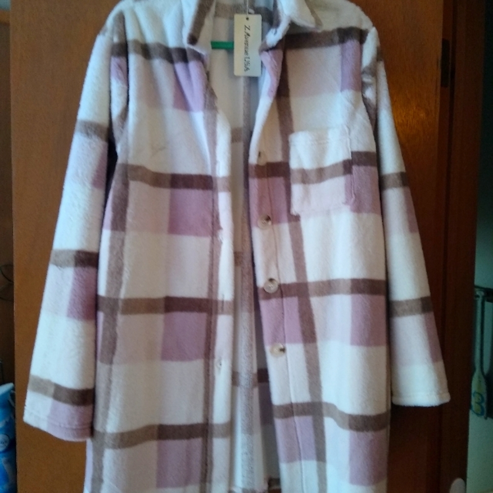 Fuzzy campfire shirt-jacket